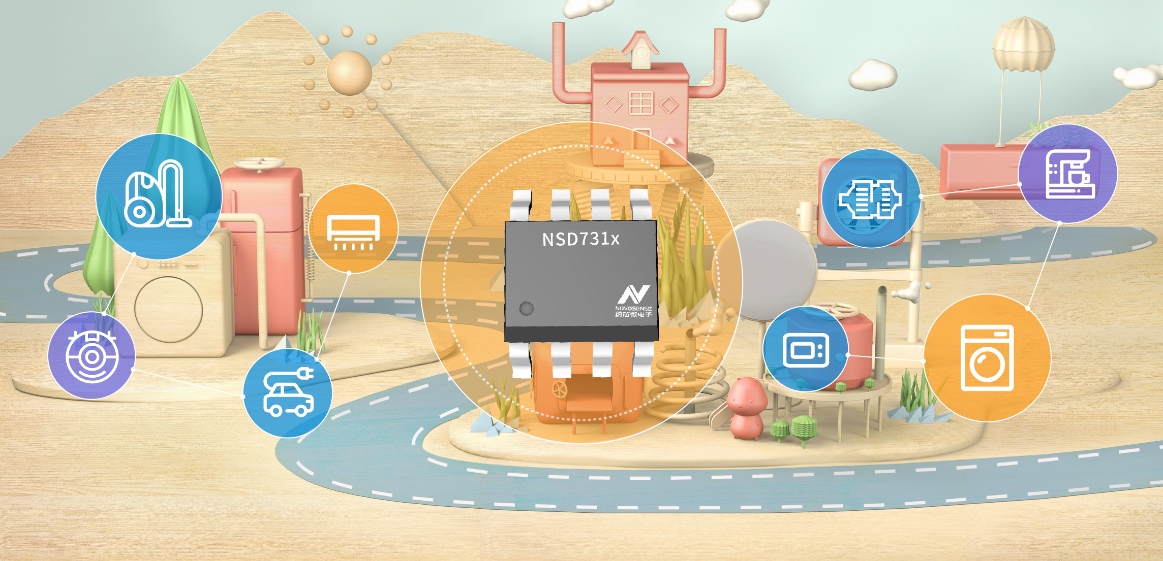 银河集团galaxy直流有刷电机驱动NSD731x系列发布多款新品，任君挑选！